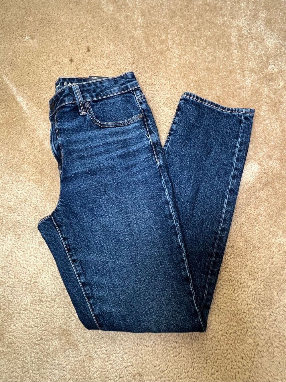 NWT American Eagle Mid-Rise Skinny Jeans Dark Wash Blue Size 8 Regular / 29W